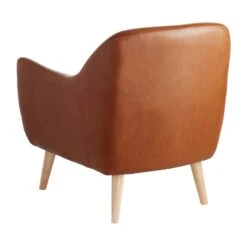 Honeybloom Braxton Faux Leather Chair -Chic Furniture Store honeybloom braxton faux leather chair 2