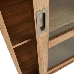 Honeybloom Fullerton 3-Shelf Sliding Door Cabinet -Chic Furniture Store honeybloom fullerton 3 shelf sliding door cabinet 4