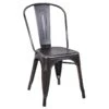 Honeybloom Idris Black Metal Dining Chair -Chic Furniture Store honeybloom idris black metal dining chair