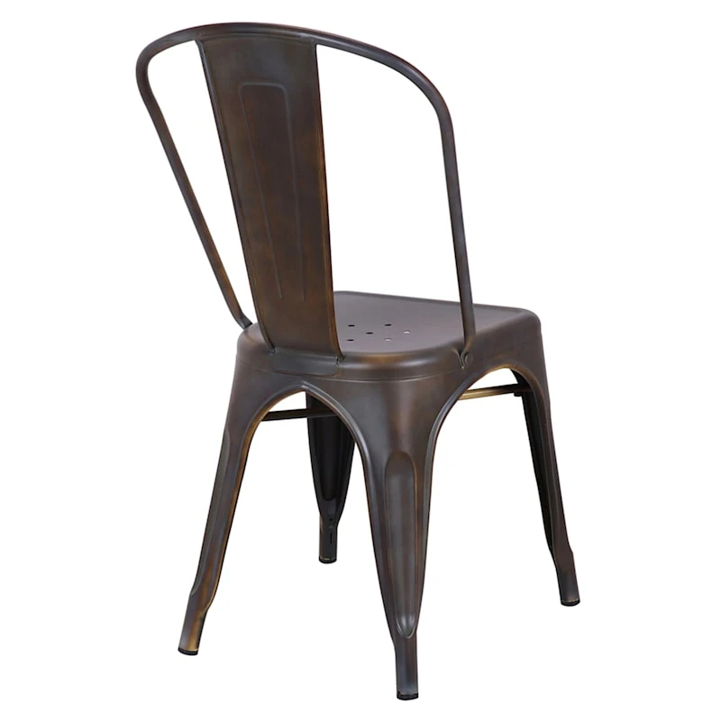 Honeybloom Idris Bronze Metal Dining Chair 6 Honeybloom Idris Bronze Metal Dining Chair - Image 4