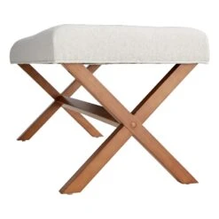 Honeybloom Jordan Chenille Bench, Ivory 9 Honeybloom Jordan Chenille Bench, Ivory -Chic Furniture Store honeybloom jordan chenille bench ivory 2