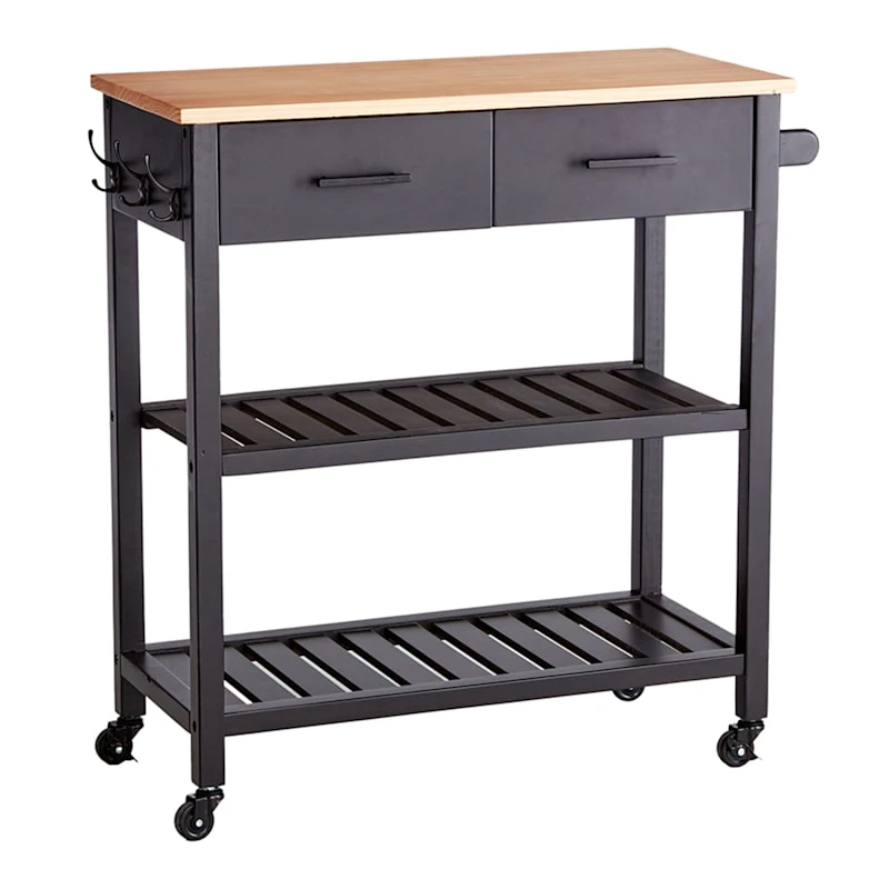 Honeybloom Kaden Kitchen Cart 3 Honeybloom Kaden Kitchen Cart