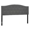 Honeybloom Kane Grey Tufted Headboard, King -Chic Furniture Store honeybloom kane grey tufted headboard king
