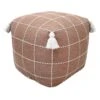 Honeybloom Shiva Brown Woven Pouf -Chic Furniture Store honeybloom shiva brown woven pouf