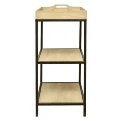 Honeybloom Troy White Oak Shelf -Chic Furniture Store honeybloom troy white oak shelf 2