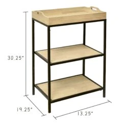 Honeybloom Troy White Oak Shelf -Chic Furniture Store honeybloom troy white oak shelf 3