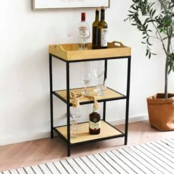 Honeybloom Troy White Oak Shelf -Chic Furniture Store honeybloom troy white oak shelf 4