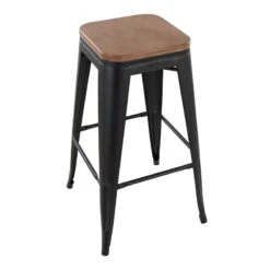 Honeybloom Westfield Barstool, Black 9 Honeybloom Westfield Barstool, Black -Chic Furniture Store honeybloom westfield barstool black 3