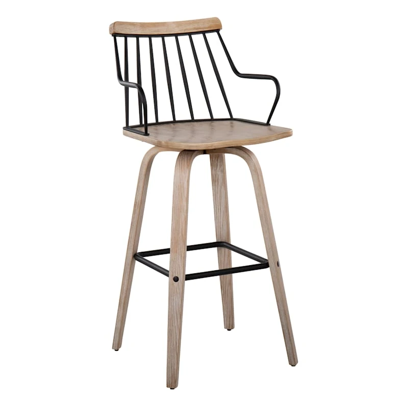 Honeybloom Whitley Swivel Barstool 3 Honeybloom Whitley Swivel Barstool