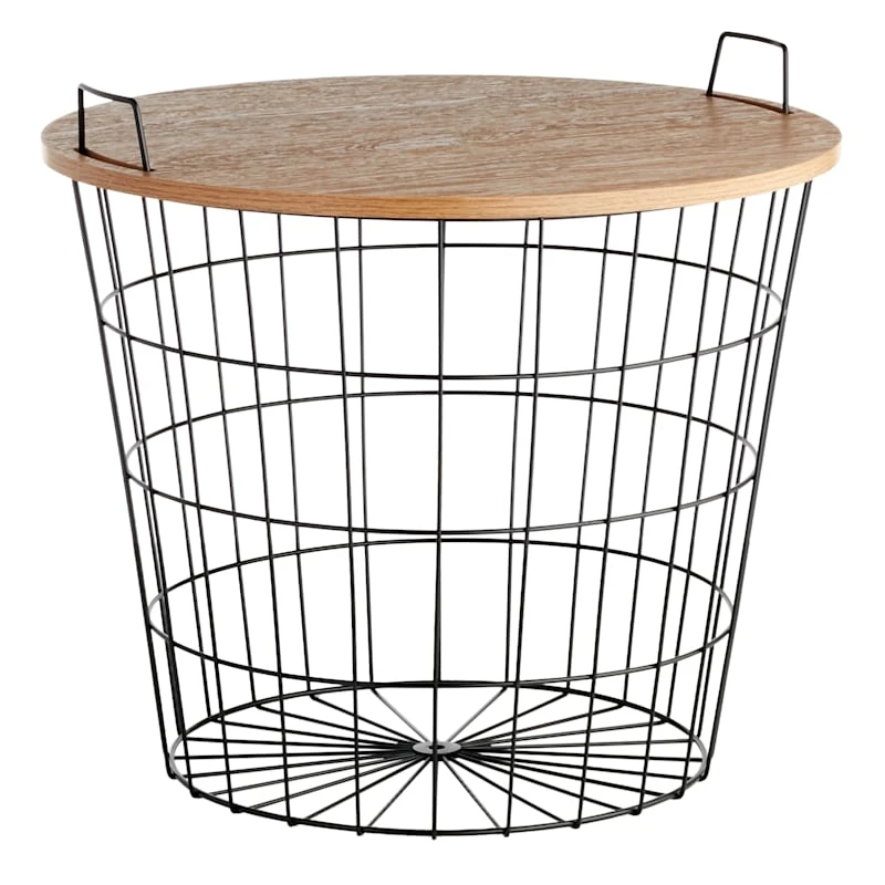 Honeybloom Wire Basket Storage Table 3 Honeybloom Wire Basket Storage Table