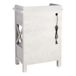 Jane X-Side Table With USB -Chic Furniture Store jane x side table with usb 1