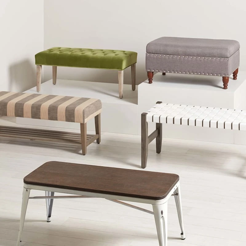 Jasmine Charcoal Grey Upholstered Storage Bench With Nail Heads 5 Jasmine Charcoal Grey Upholstered Storage Bench With Nail Heads - Image 3