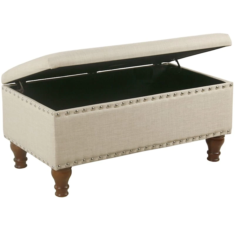Jasmine Linen Storage Ottoman, Natural 4 Jasmine Linen Storage Ottoman, Natural - Image 2