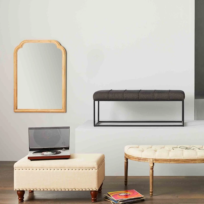 Jasmine Linen Storage Ottoman, Natural 5 Jasmine Linen Storage Ottoman, Natural - Image 3