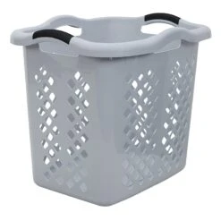 Laundry Hamper Basket, Grey