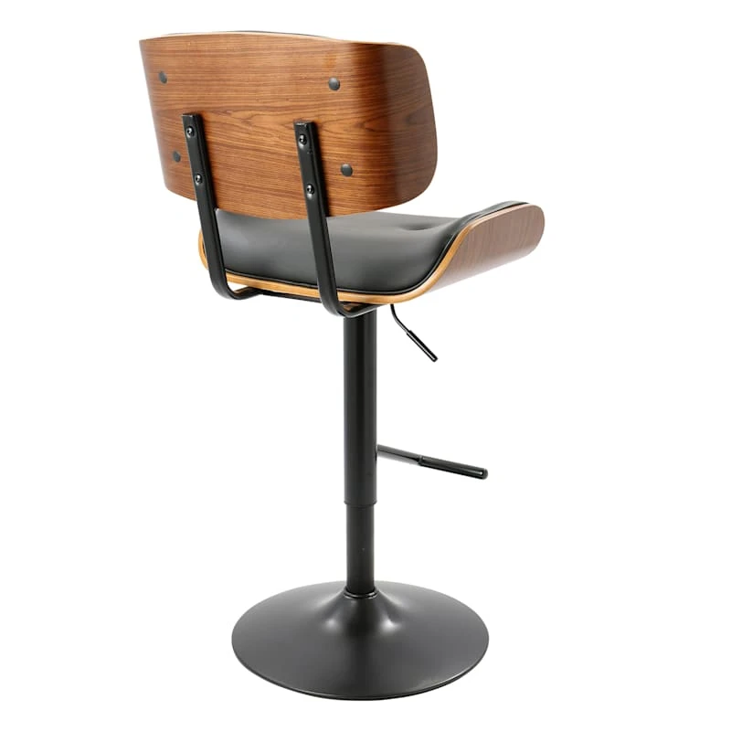 Lombardi Adjustable Faux Leather Barstool 5 Lombardi Adjustable Faux Leather Barstool - Image 3