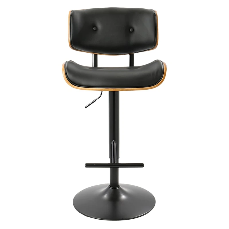 Lombardi Adjustable Faux Leather Barstool 7 Lombardi Adjustable Faux Leather Barstool - Image 5