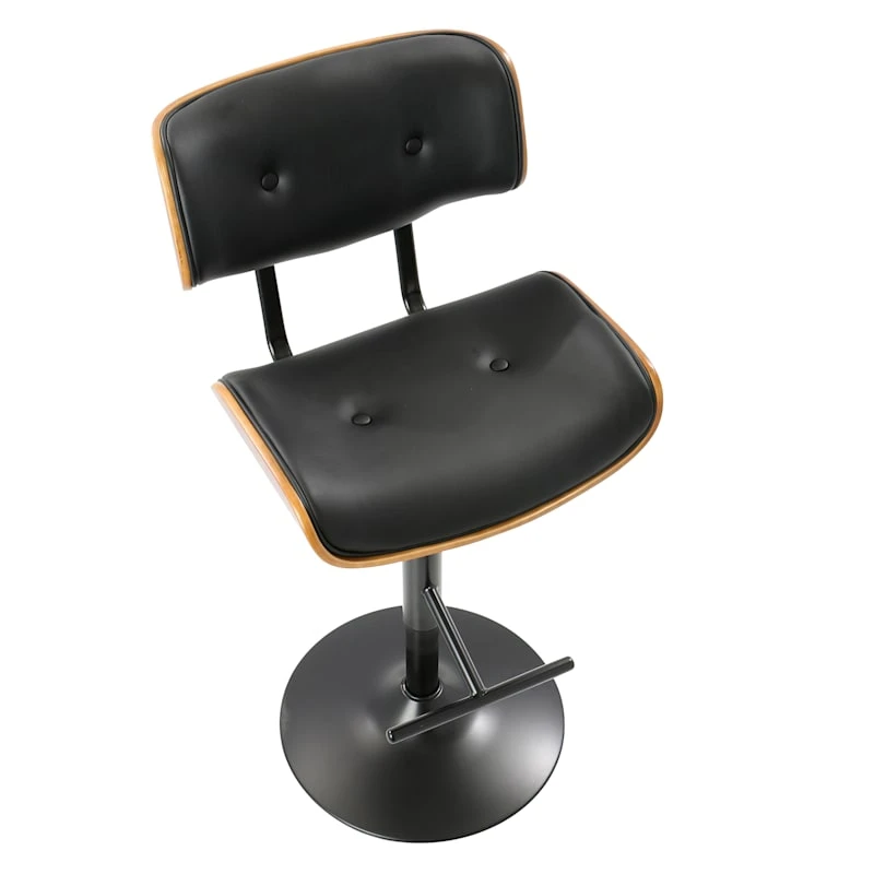 Lombardi Adjustable Faux Leather Barstool 8 Lombardi Adjustable Faux Leather Barstool - Image 6