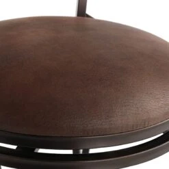 Marsol Brown Swivel Counter Stool With Faux Leather Seat 10 Marsol Brown Swivel Counter Stool With Faux Leather Seat -Chic Furniture Store marsol brown swivel counter stool with faux leather seat 3