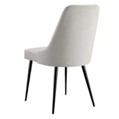 Mereen Ivory Upholstered Dining Chair -Chic Furniture Store mereen ivory upholstered dining chair 2