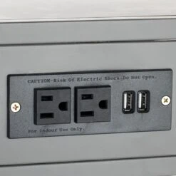 Metal C-Table With USB Port, Dark Grey 11 Metal C-Table With USB Port, Dark Grey -Chic Furniture Store metal c table with usb port dark grey 4