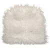 Mongolian Faux Fur Chair Pad/Ties White 2 Mongolian Faux Fur Chair Pad/Ties White -Chic Furniture Store mongolian faux fur chair pad ties white