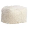 Mongolian Pouf, White 1 Mongolian Pouf, White -Chic Furniture Store mongolian pouf white
