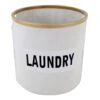 Natural Round Bamboo Fabric Laundry Basket, Small 2 Natural Round Bamboo Fabric Laundry Basket, Small -Chic Furniture Store natural round bamboo fabric laundry basket small