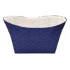 Non Woven Oval Bottom Basket With Liner, Navy Blue