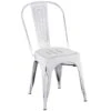 Oregon Vintage White Metal Dining Chair 2 Oregon Vintage White Metal Dining Chair -Chic Furniture Store oregon vintage white metal dining chair