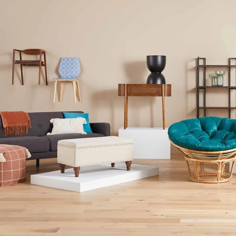 Parkview 5-Tier Metal & Wood Veneer Bookshelf 5 Parkview 5-Tier Metal & Wood Veneer Bookshelf - Image 3