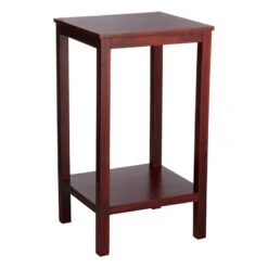 Pratt Espresso Brown Square Accent Table, 25"