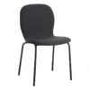 Preston Stackable Dining Chair, Charcoal -Chic Furniture Store preston stackable dining chair charcoal