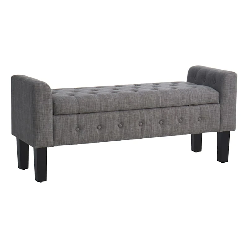 Providence Andy Storage Bench, Grey 4 Providence Andy Storage Bench, Grey - Image 2