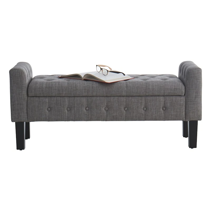 Providence Andy Storage Bench, Grey 5 Providence Andy Storage Bench, Grey - Image 3