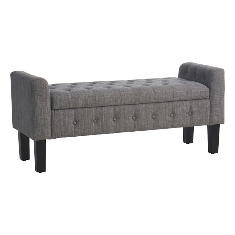 Providence Andy Storage Bench, Grey 3 Providence Andy Storage Bench, Grey