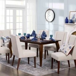 Providence Camila Walnut Dining Table, 72" 5 Providence Camila Walnut Dining Table, 72" -Chic Furniture Store providence camila walnut dining table 72 1