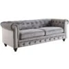 Providence Chesterfield Grey Velvet Tufted Sofa, 79" 2 Providence Chesterfield Grey Velvet Tufted Sofa, 79" -Chic Furniture Store providence chesterfield grey velvet tufted sofa 79