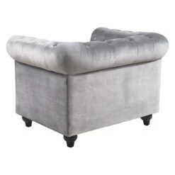 Providence Chesterfield Tufted Grey Velvet Rolled Armchair 7 Providence Chesterfield Tufted Grey Velvet Rolled Armchair -Chic Furniture Store providence chesterfield tufted grey velvet rolled armchair 2