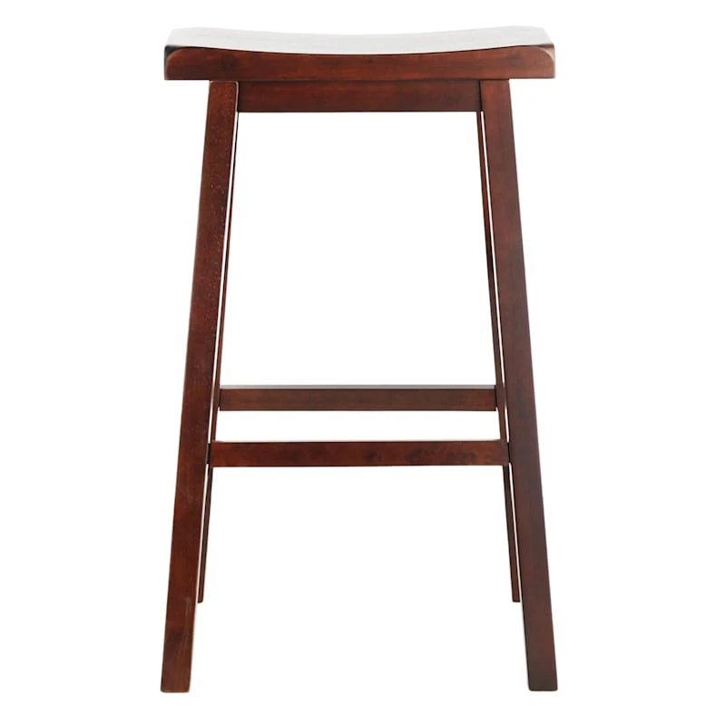 Providence Dark Oak Saddle Backless Barstool, 29" 4 Providence Dark Oak Saddle Backless Barstool, 29" - Image 2