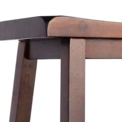 Providence Dark Oak Saddle Backless Barstool, 29" 12 Providence Dark Oak Saddle Backless Barstool, 29" -Chic Furniture Store providence dark oak saddle backless barstool 29 4