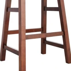 Providence Dark Oak Saddle Counter Stool, 24" -Chic Furniture Store providence dark oak saddle counter stool 24 2