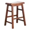 Providence Dark Walnut Saddle Stool, 24" 1 Providence Dark Walnut Saddle Stool, 24" -Chic Furniture Store providence dark walnut saddle stool 24