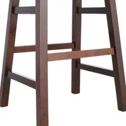 Providence Dark Walnut Saddle Stool, 29" -Chic Furniture Store providence dark walnut saddle stool 29 3