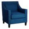 Providence Erica Studded Accent Chair, Blue -Chic Furniture Store providence erica studded accent chair blue