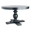 Providence Evening Mist Round Black Wooden Table Top & Base, Pedestal Sold Separately 1 Providence Evening Mist Round Black Wooden Table Top & Base, Pedestal Sold Separately -Chic Furniture Store providence evening mist round black wooden table top base pedestal sold separately