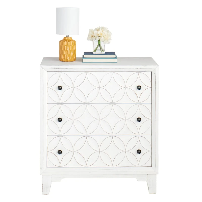 Providence Lorie White 3-Drawer Cabinet 7 Providence Lorie White 3-Drawer Cabinet - Image 5