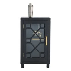 Providence Merrick Black 1-Door Cabinet 11 Providence Merrick Black 1-Door Cabinet -Chic Furniture Store providence merrick black 1 door cabinet 2