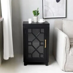 Providence Merrick Black 1-Door Cabinet 15 Providence Merrick Black 1-Door Cabinet -Chic Furniture Store providence merrick black 1 door cabinet 6
