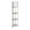Providence Metal Corner Rack With Folding Wood-Top Shelves, 63" 2 Providence Metal Corner Rack With Folding Wood-Top Shelves, 63" -Chic Furniture Store providence metal corner rack with folding wood top shelves 63